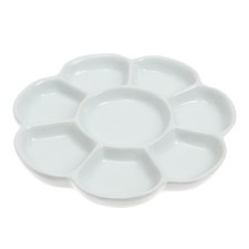 Porcelain palette, round, 17 cm, 8 cells