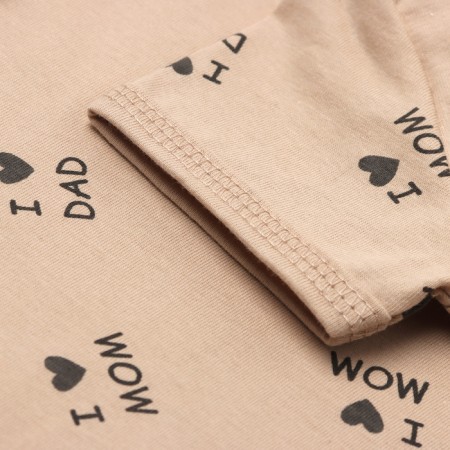 Body baby with short sleeve, beige color, height 80-2