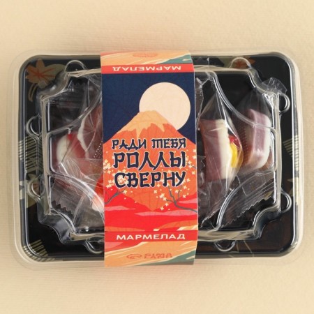 Marmalade mini-sushi "rolls Courage", 8 pcs (26.4 g.)-3