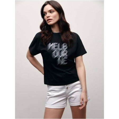 Female T -shirt, size s, black color-2