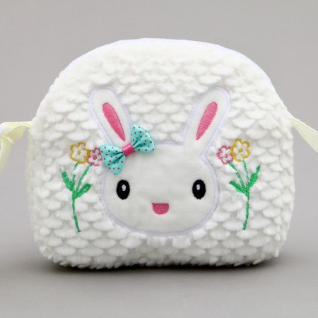 Children's bag "Bunny with a bow", 20 cm, white color-2