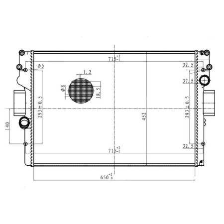 Daily cooling radiator (99-) 504084141, Luzar LRC 1640-2