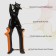 Wingen-wanderer, with a change of puck, with a screwdriver, 24.5 × 10 cm, orange/black color