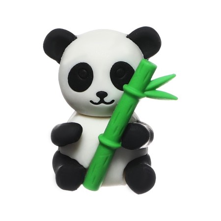 Figure eraser "Panda with bamboo", mix-2