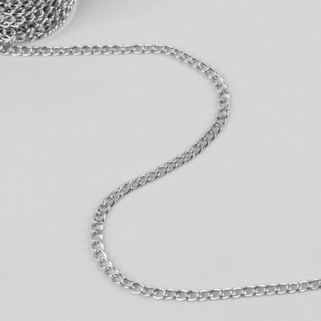 A chain for a bag, iron, 7 × 5 mm, 10 ± 0.5 m, silver color-1