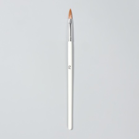 A brush for building and design of nails, a petal, 19.5 cm, D - 5 × 18 mm, in a plastic case, white color-1