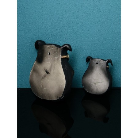 Set of stands for the little things "dog", polystone, 25 cm, black color-5