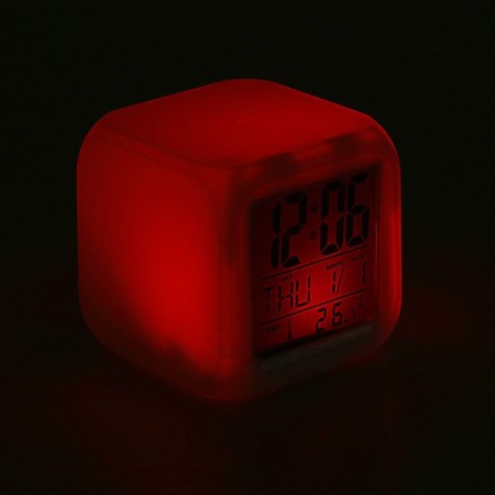 Luazon LB-03 alarm clock, date, temperature, white-7