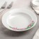 Deep plate "Pink Tulips", 225 ml, d = 20 cm, white, porcelain