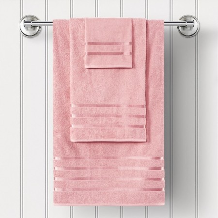 A set of terry towels Pink, size 30x50 cm, 50x90 cm, 70x140 cm, pink-7