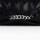 Women's bag with chains, 28*12*6 cm, black color