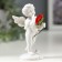 Polystone souvenir "Angel with red rose" 8x4.5x3.5 cm