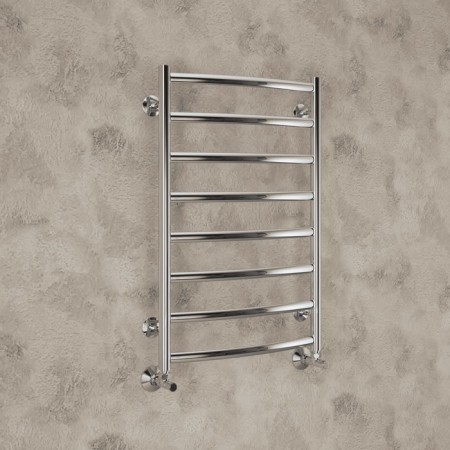 Terminus water heated towel rail "Atlanta+" P8, 500x800 mm, lower connection, chrome-2