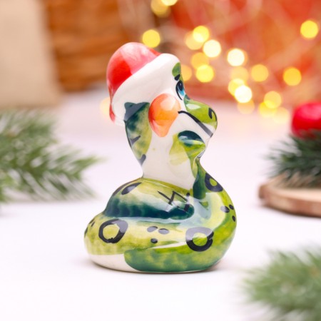 Souvenir "Snake in a hat", Bolshoi, Gzhel, Color-3