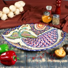 Frog Oval Rishtan Ceramics 42cm