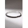 Bracelet with rhinestones "ice" 1 row, purple color in silver, l = 7 cm