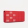 Women's wallet on magnets, red color