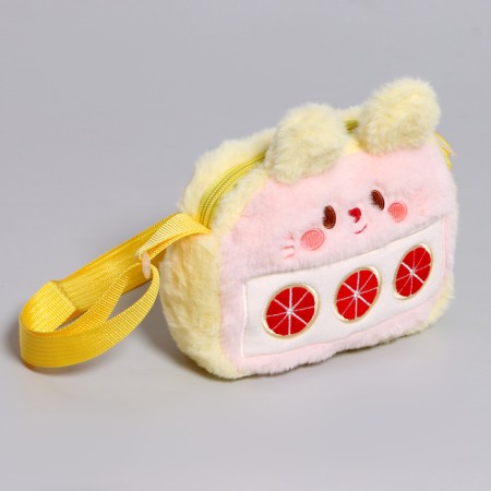 Children's "Bunny" bag, 18 cm, yellow color-1