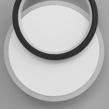 Sconces "circles" LED 42W white-black D.20cm-7