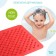Roxy-Kids anti-slip rubber rug for bathtubs, 34x58 cm, red color