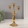 Summary Metal for 3 candles "Classic with curls" D-2 cm 10x18.5x27.2 cm