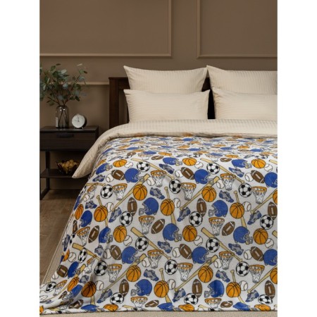 Texrepublic blanket, size 150x200 cm, blue color-6