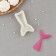 Mold Dolyana "Tail of the Mermaid", silicone, 9.5 × 5.5 × 2 cm, white color
