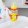 A bottle for feeding “Foxes: mothers and babies”, classic throat, 250 ml., 0 months, cylinder, with handles