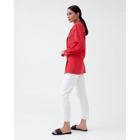 Jacket Women's Double -breasted Mist p. 42, coral-4
