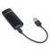 Electronic lighter "Strong strong 100 % man", USB, spiral, 3 x 7.3 cm, black