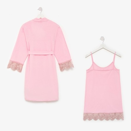 Female set (robe, shirt) KAFTAN, p. 40-42, pink-15