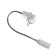 Ecola adapter, fork/cartridge E14, 395 × 45 mm, with a switch, white