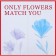 Matte flowers film, "Flowers for you", 57x56cm, red