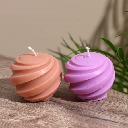 Candle "ball" 5x5x5 cm, soy wax mix-3
