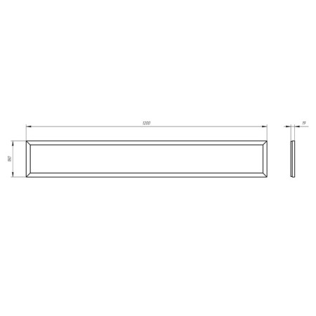 LED LED era SPO-7, 1200x180x19 mm, IP40, 50W, 4500LM, 6500K, white-3