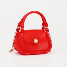 Baby bag on a magnet, red color