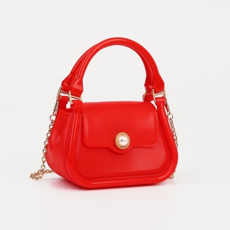 Baby bag on a magnet, red color