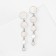 Earrings Assorted "Geometry" circles, color silver