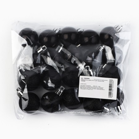 Christmas balls New Year, for the New Year, D = 3 cm, 20 pcs., Black color-3