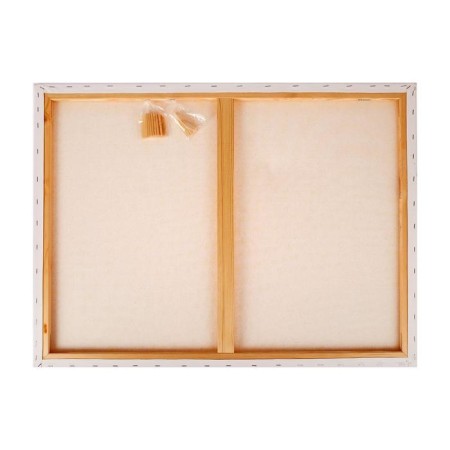Canvas on the subframe, cotton 100%, 60 x 80 x 2 cm, acrylic soil, fine -grained "studio"-2