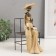 Polystone souvenir "Lady in Beige with a child" 13x12.5x24 cm