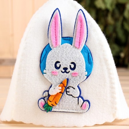 Bath cap with an applique "Cosmonaut breakfast"-1