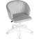 Computer chair Plastic Plastic/velor, white/gray 59x60x78 cm
