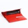 Women's wallet on magnet, red color