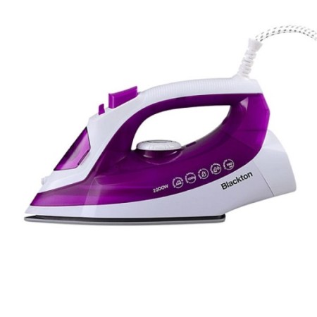 Iron Blackton BT SI2113, ceramic sole, 2200 watts, 20 g/min, 280 ml, white-violet