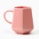 Ceramic geometry mug “Do what you love”, pink, 300 ml, pink color