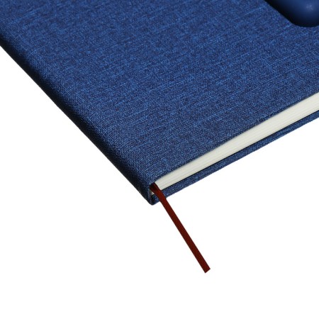 Leduced Diary A5, 96l, Lin, Holder for phone/tablet/handles, blue-3