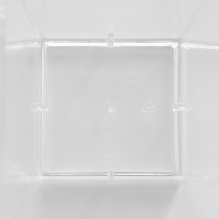 Plastic disposable form for buckshot "square", 60 ml, color transparent color-4