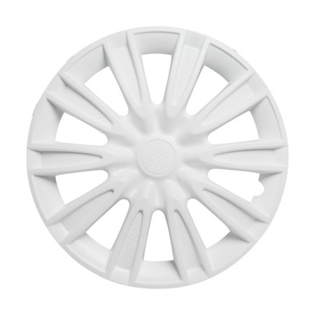 Wheel caps 16 "Tornado", Bely, Carbon, set 2 pcs, AWCC-16-31-1