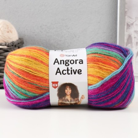 Yarn "Angora Active" 20% wool, 80% acrylic 500m/100g (850 roster)